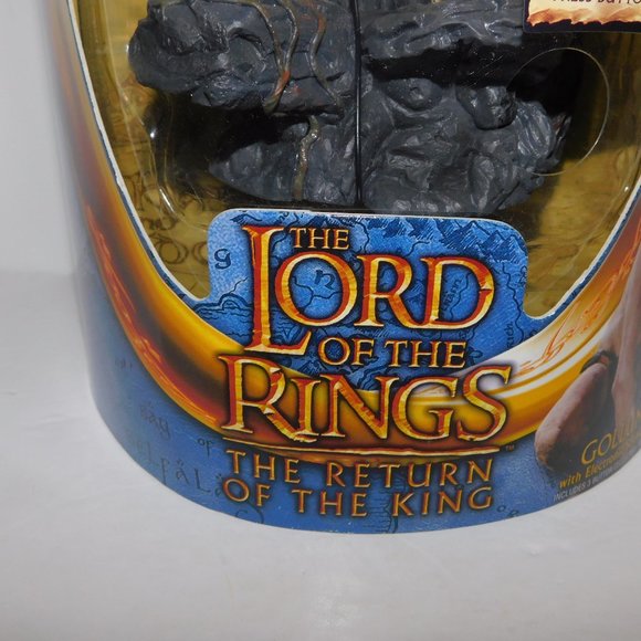 2003 Lord of the Rings The Return of the King Gollum Figure with Talking Base - Picture 3 of 7